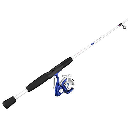 Zebco Folds of Honor Spinning Reel and 2-Piece Fishing Rod Combo, Quickset Anti-Reverse
