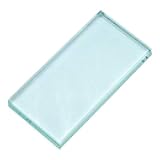 Pro Nail Art Painting Color Toning Glass Board Makeup Palette Eyelash Extension Adhesive Glue Pallet Glass Palette Stand（2 x 4 Inch ）