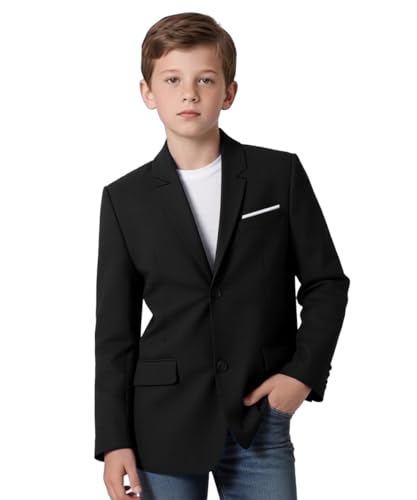Boys' Blazer Suit Jacket Formal Sport Coats Solid Color Tuxedo Blazers for Boy Dinner Party Or Prom4