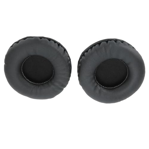 Almohadillas universales negras para auriculares, 75 mm, reposición de cojines, aislamiento acústico, 3,0 pulgadas miniatura 3