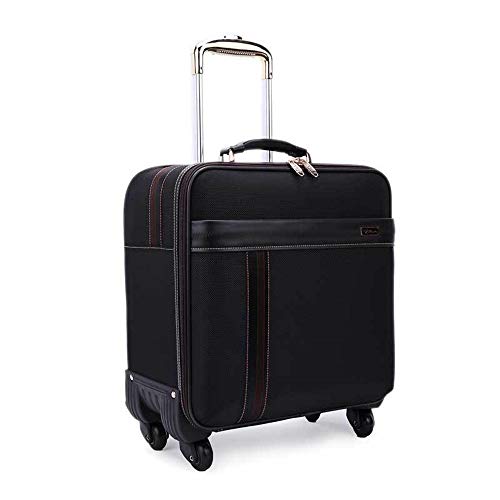 Lwieui Bagages Cabine 16 Pouces Bagages Valise Portable Porter sur Valise Trolley Oxford Tissu avec Spinner Roues Sac de Voyage d'affaires Anti-Rayures Ensembles de Bagages Cover