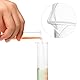 QWORK® 4 Stück Messzylinder Kunststoff Set, 10/25/50/100ml, Wiederverwendbarm,für Wissenschaft, Labore, Schule