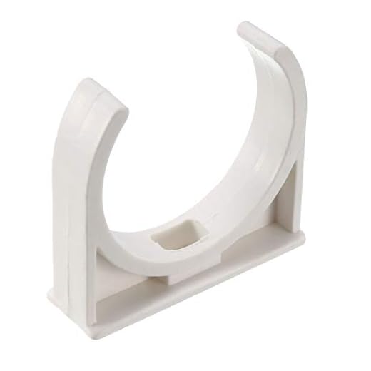 sourcing map Abrazaderas de abrazadera de tubería de suministro de agua de pvc accesorios 50 mm dia interior 20 unids