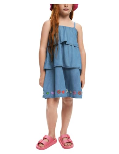 Robe Desigual Vest_Happy pour filles en coton extensible avec imprimé floral exclusif