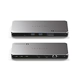 Satechi Thunderbolt 4 Dock 100W Charging, Dual Monitor HDMI 4K/60Hz, 40Gbps Data Transfer, 2 USB-A 3.2, Ethernet, Thunderbolt 4 Dock for MacBook Air/Pro M4, Mac/Windows, DisplayLink Software Required