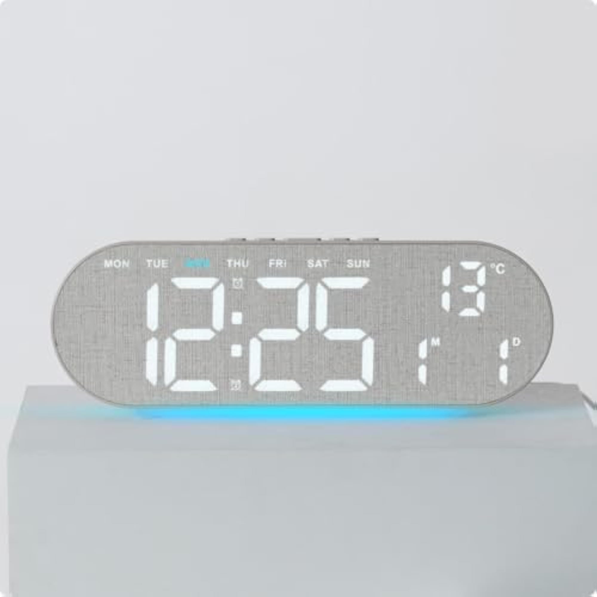 Multifunction Desk Clock with Oversized Digits