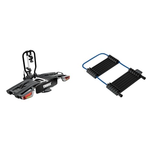 Thule Easyfold Xt Piattaforma Gancio Traino Portabici Black/Aluminium 2 bikes & Carbon Frame Protector Protezione Per Telai In Carbonio Nero Black One-Size