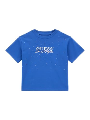 GUESS Girls' Eco Short Sleeve Rhinestone T-Shirt
