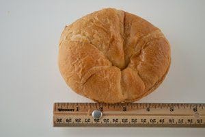 General Mills Pillsbury Baked Curved Sliced Croissant, 3 Ounce - 48 per case.