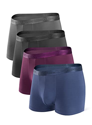DAVID ARCHY Men's Underwear Soft Micro Modal Trunks 3 or 4 Pack