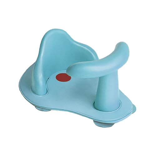 Siège de bain pour garçon et filles Abaodam en PVC bleu avec coussin