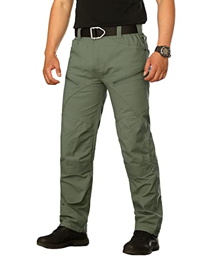 Navekull Men's Outdoor Tactical Pants Rip-Stop Combat Military Cargo Pants Lightweight Army Work Hiking Trousers Water-Resistant #TOP1
