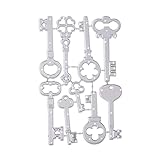 Keys Metal Cutting Dies Stencil Scrapbooking DIY Album Stamp Paper Card for Handmade Greeting Cards Embossing Decor Craft Projects Cutting Dies for cardmaking