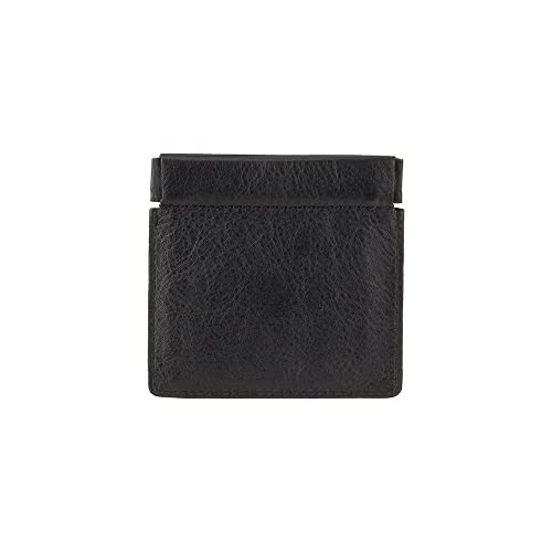 Visconti CP7 Mens Small Leather Coin Purse Pouch Change Wallet or Key Holder (Black)2