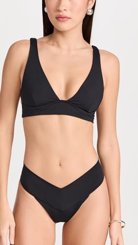 L*Space Harley Bikini Top for Women, Two-Piece Swim Featuring Medium Coverage, Plunge Neckline, Tie Back & Wide Straps2