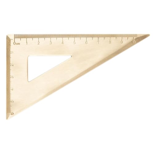 Regla triangular inoxidable Gadpiparty para estudiantes en clases de geometría 6