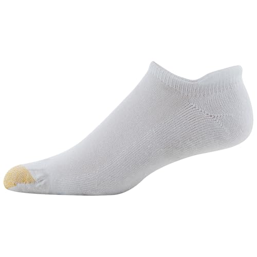GOLDTOE Men's 656HT Cotton No Show Heel Tab Athletic Socks, 6-Pairs4