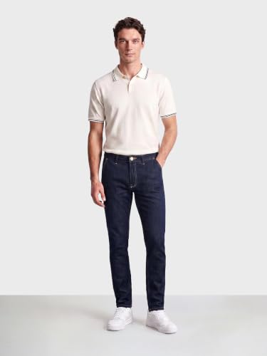 Image of THE INDIAN GARAGE CO Men Slim Fit Solid Mid-Rise Jeans