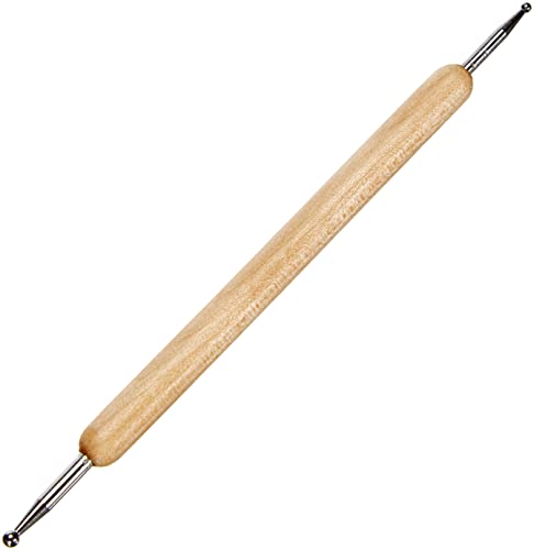 Rayher Lápiz Embossing 2 puntas, 2+2,8 mm ø, manualidades 3D, de madera, 14 cm, 2829800