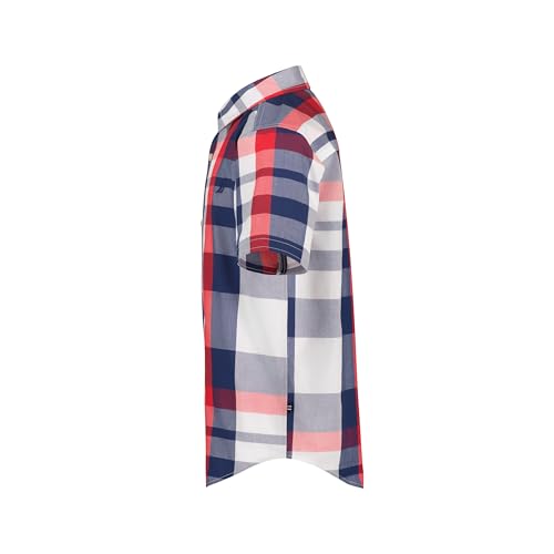 Image of Nautica Boys Short Sleeve Woven Button-Down Shirt. Light Weight & Breathable