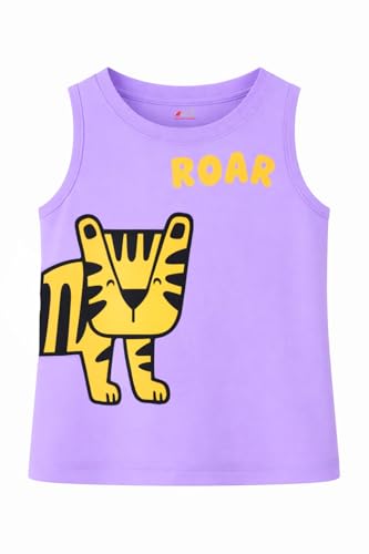 Image of Lush Plush Baby Boys & Baby Girl Relaxed Fit Colour Printed Cotton Vest | Ganji | Banian | Baniyan | Kids Sando for Infant Newborn Toddler