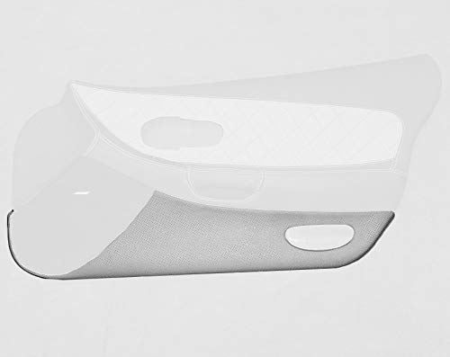 RedlineGoods Lower Door Panels Compatible with Chevrolet Corvette C5 1997-04. Tailor Made - not Universal. Genuine top-Grade Italian Latte Leather with Black Thread
