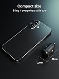 SBS Mini Ładowarka Samochodowa, Zasilanie 25 W, Szybkie Ładowanie, Adaptacyjne AFC, Dioda LED Stanu, USB-C, USB-A, Gniazdo 12 V, dla iPhone'a, iPada, AirPods, Samsunga, Smartfona, Tabletu, Czarna