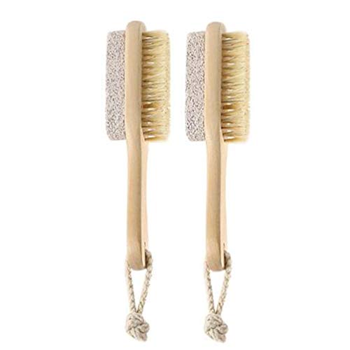 SUPVOX Foot Brush Pumice Stone with Handle Foot File Double Sided Pedicure Tools Foot Scrubber Callus Removal for Exfoliator Dead Skin Hands Feet