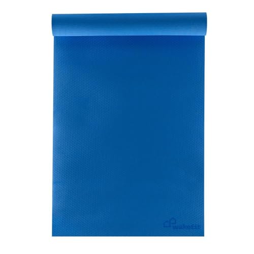 Image of Wakefit Yoga Mat | Anti Slip Single Layered | 72 X 24 inch | 4 mm Thick | Blue Asana | With Strap