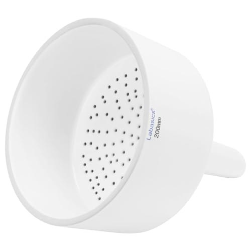 Labasics Büchnertrichter Trichter aus Porzellan, 200 mm, Filtertrichter OD 20 cm ID 18.5 cm für Labor Weiß