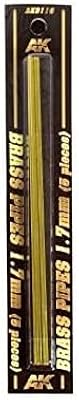 AK Interactive - Brass Pipes 1.7mm, 5 units