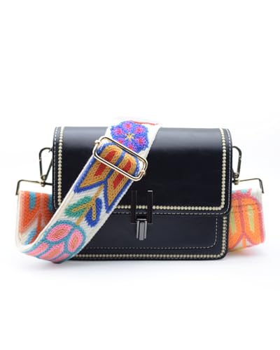 Image of Embroidered Purse Straps Replacement Crossbody Wide Adjustable Bag Straps | Thick Purse Strap for Crossbody Bags,Extra Long Strap,Cross Body Straps for Handbags,Bag Straps for Tote Bags,Shoulder Straps