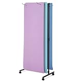 DaisyInner Hanging Yoga Mat Rolling Cart on Wheels Large Capacity Yoga Mat Rack Holder Stand Storage, Holds 40 Mats for Gym Workout Room Equipment