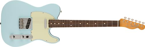 Fender Vintera II ’60s Tele RW Sonic Blue – Guitare Électrique - Les Beatles, Paul McCartney, John Lennon, RIngo Starr, George Harrison Fender Vintera II '60s Tele RW Sonic Blue - Guitare Électrique