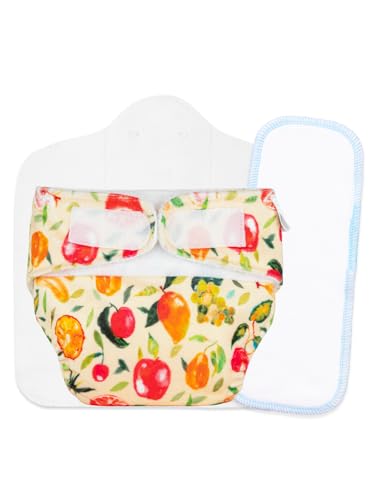 Image of SuperBottoms New Born UNO Cloth Diaper Combo Pack - Includes 1 UNO Diaper, 1 DryFeel Magic Pad & 1 Universal Booster Pad - Reusable, Washable, Organic & Rash-Free - For Babies - 0-3M - Eco-Friendly