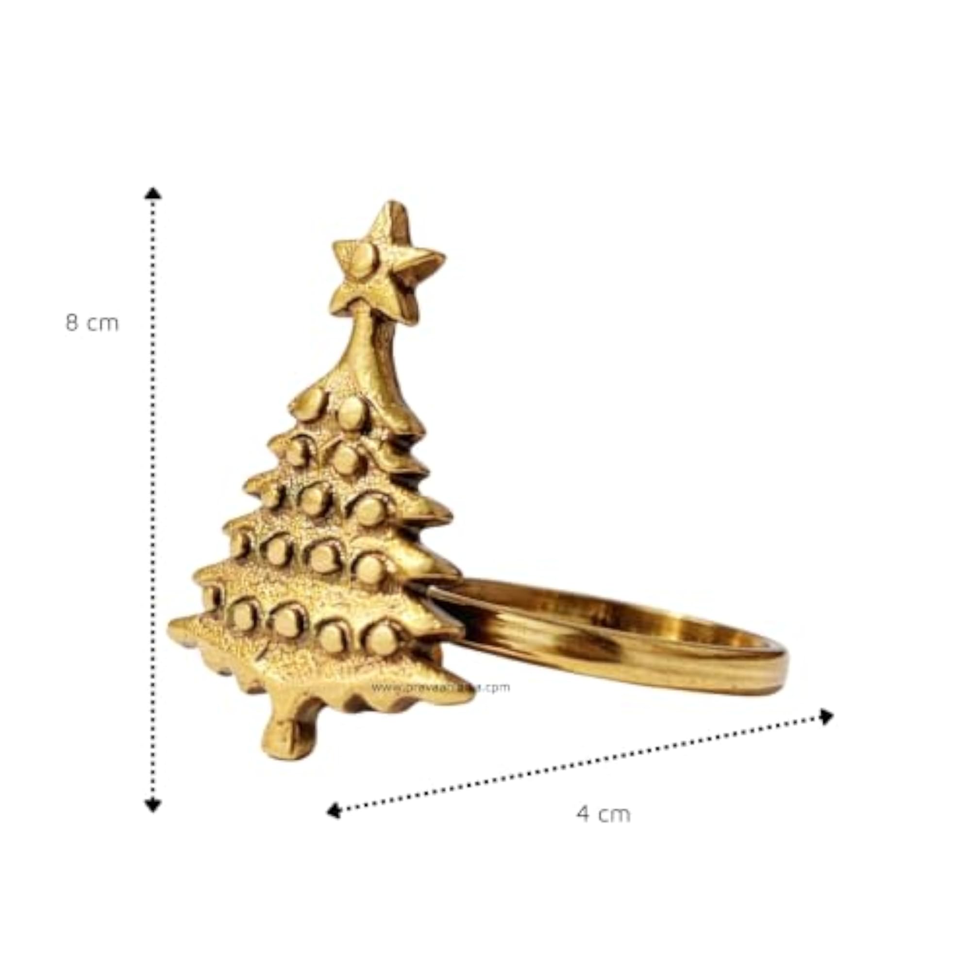 Brass Napkin Rings Set of 2, Elegant Table Setting Decor