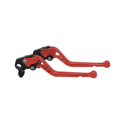 Leviers frein moto Suzuki GS 500 E embrayage réglable guidon 1989-2009 rouge long