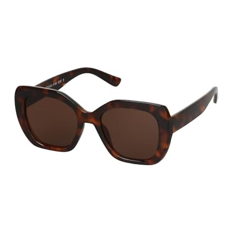 JOOX Oversized Square Sunglasses Women,Trendy Cat Eye Glasses with UV400 Protection Cover