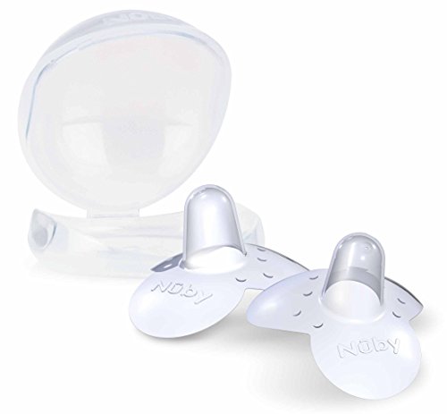 Nuby - 2 Still-Brusthütchen - Stillhütchen aus Silikon mit Box -...