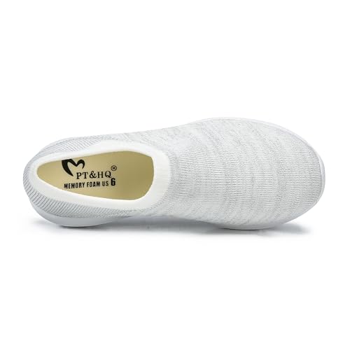Pt&Hq Comfortable Tennis Running Shoes for Women Lightweight and Slip On Sneakers Casual Women's Walking Shoes4