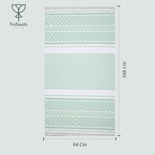 Image of 100% Bamboo Towels, Bamboo Towels for Bath, Towels for Bath Men - Ultra Soft, Lightweight, Quick Dry, Super Absorbent, Eco-Friendly Bath Towel (64x168 cm)(Green)