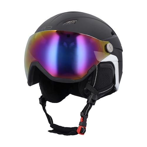 CMP - Casque de ski Wa-2 avec visière, Noir, M