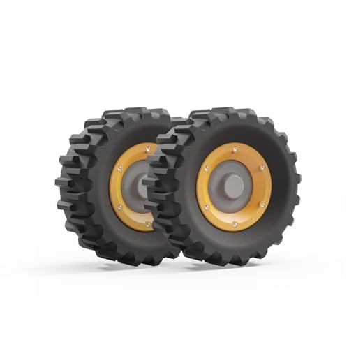 Pneus larges Mowrator 4WD roues 25 cm increvables pour herbe mouillée