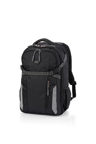 Image of American Tourister Magna Pace | 40 Ltrs | 2 Compartments | Bottle Pocket | Ergonomic Padded Back Panel & Shoulder Straps | Outdoor Laptop Backpack | 1 Year International Warranty | Black