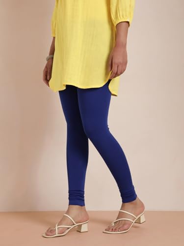 Image of TWIN BIRDS Tailored Cut and Classic Fit Super Stretchable Elastane Fabric Churidar Leggings for Women