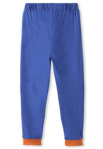 Organic Cotton Applique Baby Infant Toddler Knee Patch Pants - Blue Rainbow Cloud Girl Boy Trousers [6M (3-6 Months)] #TOP1