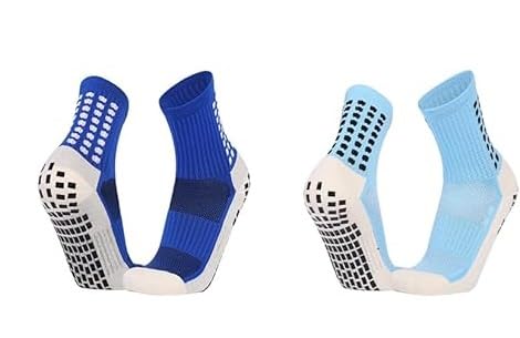 wklouyhe Non Slip Sports Socks Anti Slip Soccer Socks with Grips for Men Youth Football, Basketball, Fitness_Free Size-picture-20