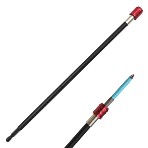 Barra di estensione per utensili elettrici – Adattatore porta punte magnetico, strumento di estensione per punta flessibile da 12 pollici | Supporto per driver a sgancio rapido, fissaggio per