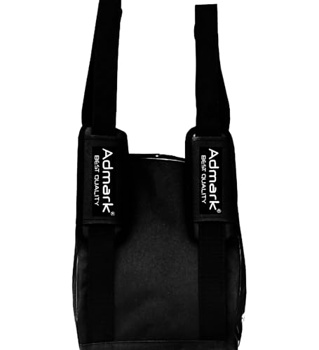 Image of ADMARK Premium Skating Bags for Style and Functionality Quad Skates, Ice, Roller Skates for Kids and Men & Women (15x12x9.5) Black Ad