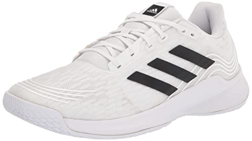 adidas Women's Novaflight Volleyball Shoes, White/Core Black/White, 5.5